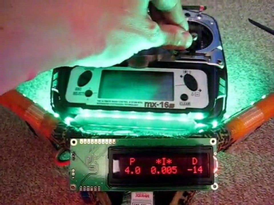 TriWiiCopter LCD  & LED configuration