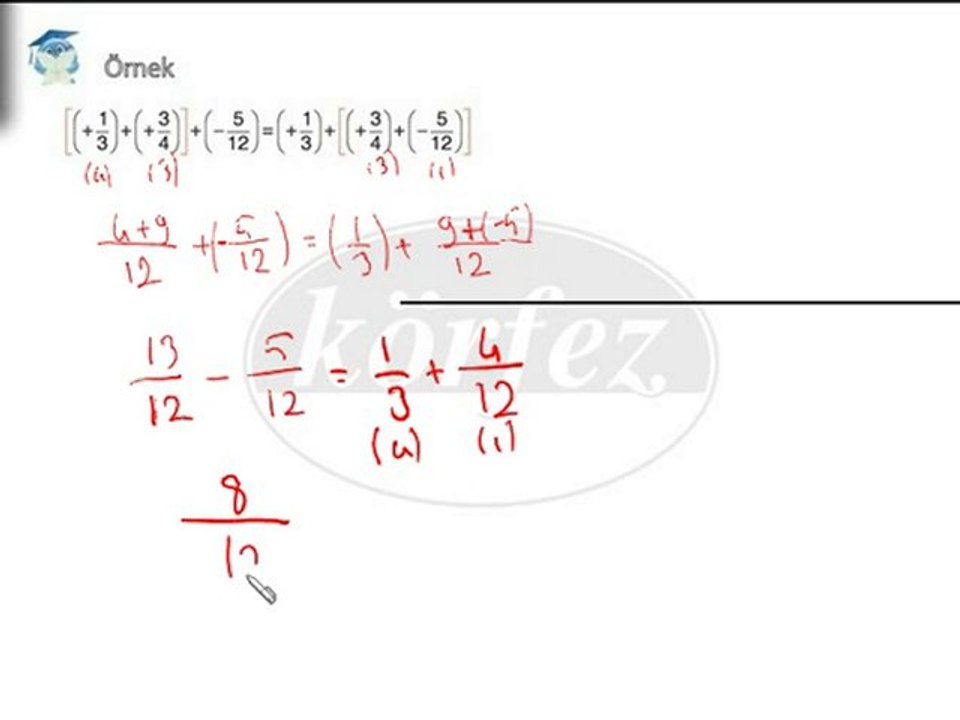 7.Sınıf Rasyonel Sayılarda Toplama İşleminin Özellikleri