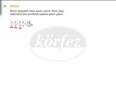 7.Sınıf Rasyonel Sayılarla Bölme İşlemi