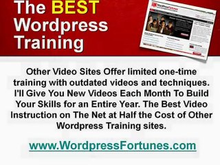 Wordpress Tutorials - Online Video Training