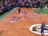 Rajon Rondo goes strong to the bucket and finishes with the