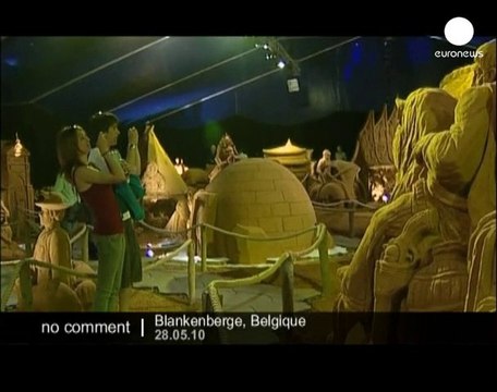 Festival de sculptures sur sable en Belgique