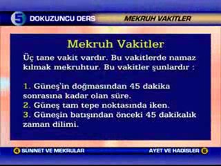 Namaz - 9.Ders - Namazı Bozan Durumlar ve Sehiv Secdesi