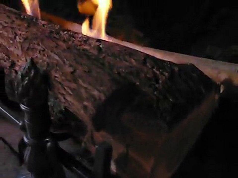 Bio-bûche Fer noir 80 cm au bioéthanol