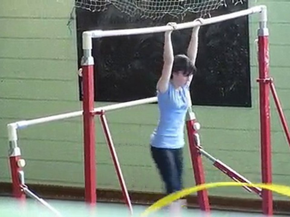 Mathilde à la barre, entrainement pour le spectacle