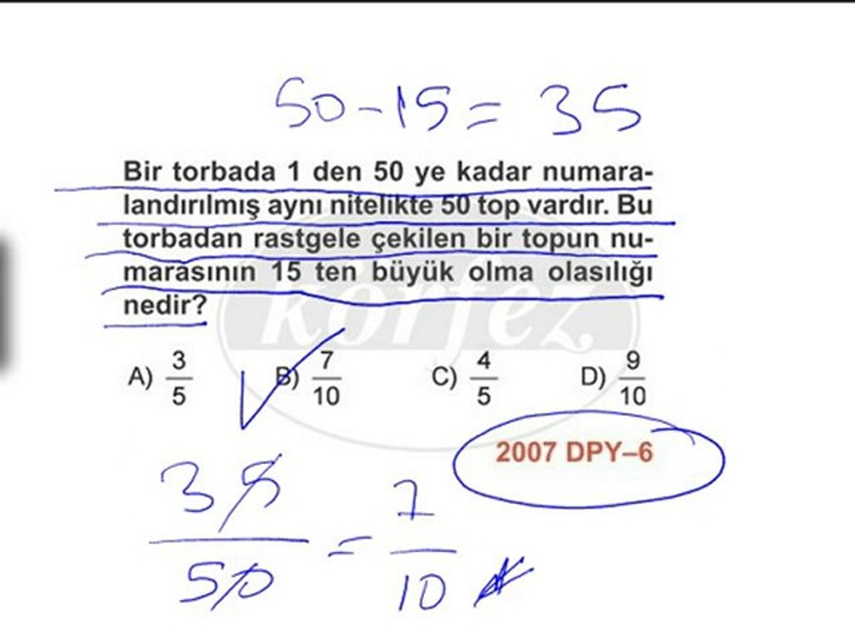 6.Sınıf Olasılık Çözümlü Örnekler-1