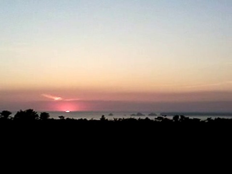 coucher de soleil  au cap de la chèvre