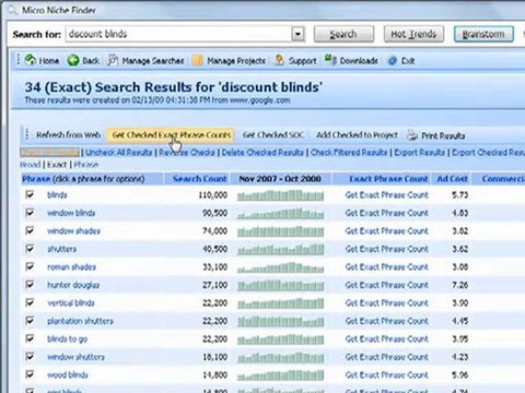 Micro Niche Finder;Discover unexplored niches for Adsense!