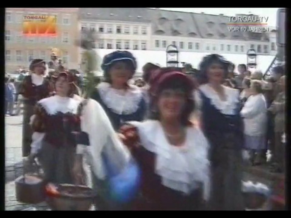 Torgau vor zehn Jahren - Auszugsfest der Geharnischten
