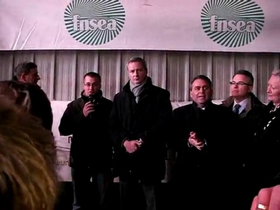 Visite du ministre de l'agriculture Ferme de Saint Vaast