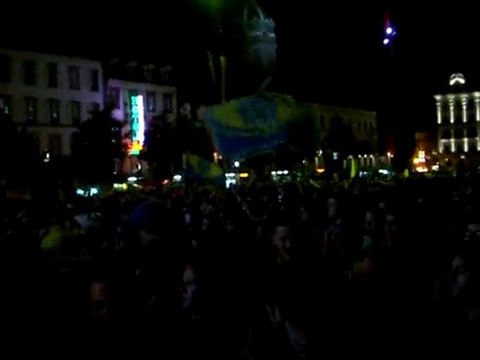 Supporters ASM après victoire