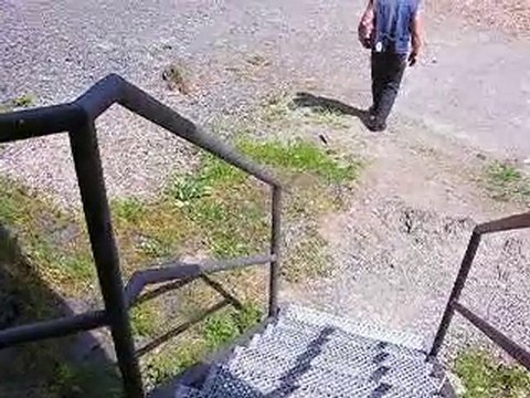 descente des escaliers