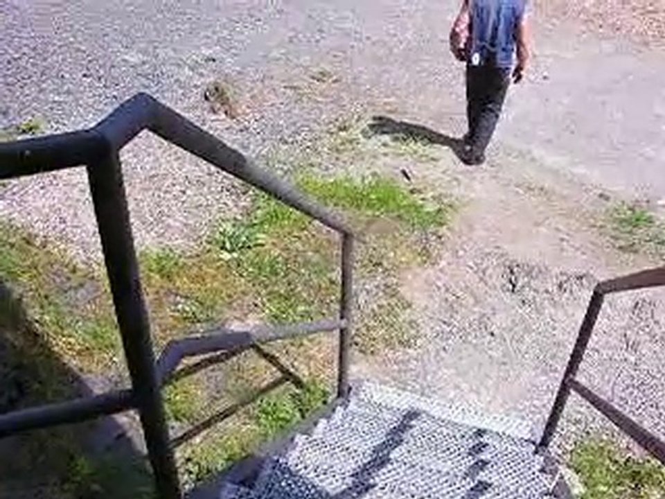 descente des escaliers