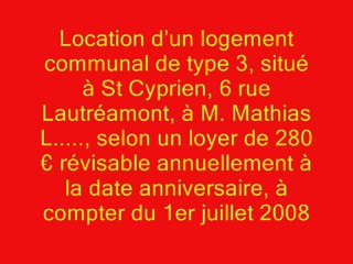 les loyers communaux