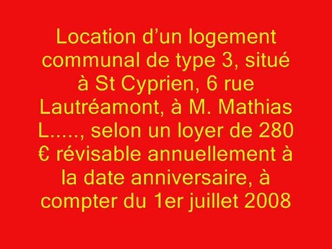 les loyers communaux