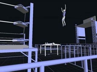 P-WWEndorphin (RVD) : 450 splash on tope of ECW arena style