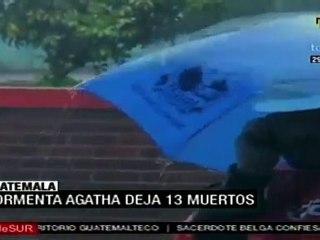 Mantienen emergencia en Guatemala por tormenta Agatha, suman