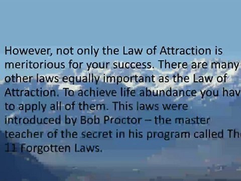 Law of Attraction and Other Important Laws
