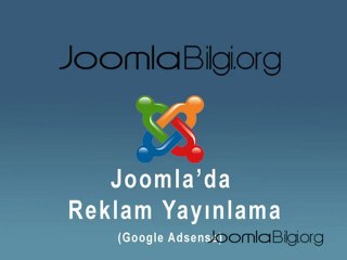 Joomla Modülde ve Makalede Reklam Yayınlama