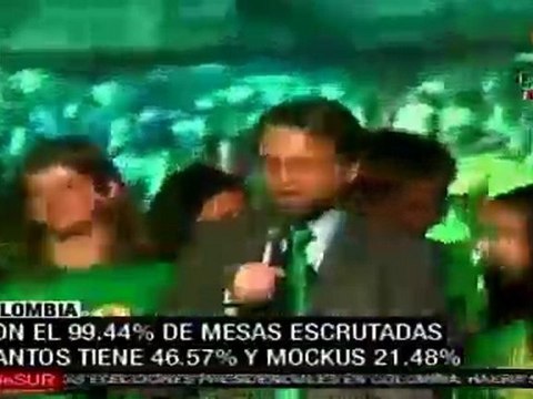 Mockus y compañeros de fórmula inician festejos en Bogotá