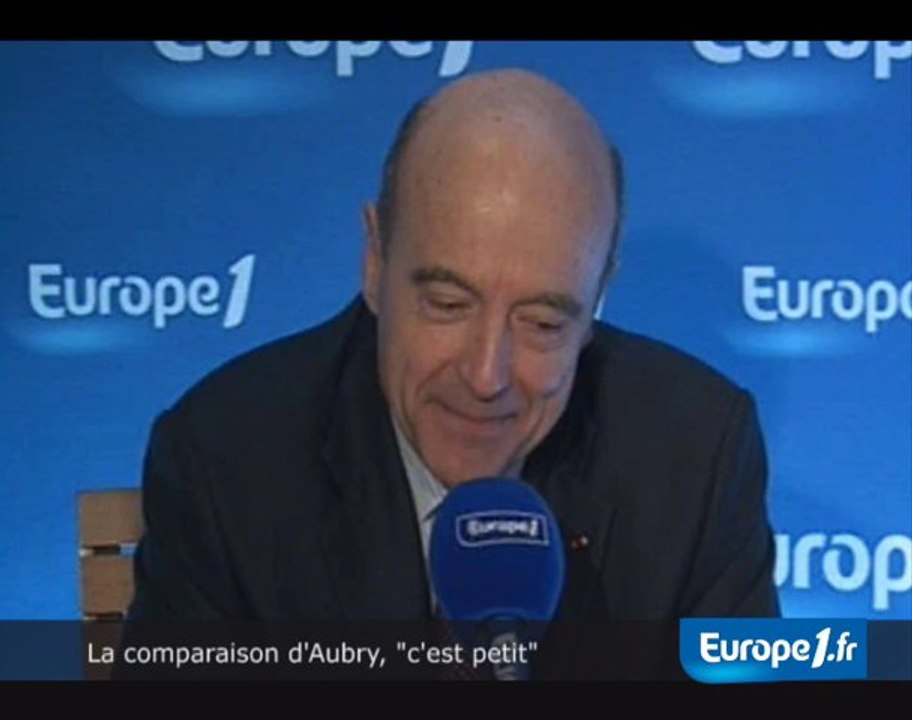 La comparaison d’Aubry, "c’est petit"