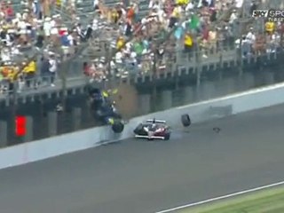 Indycar Indianapolis 2010 MASSIVE CRASH Conway