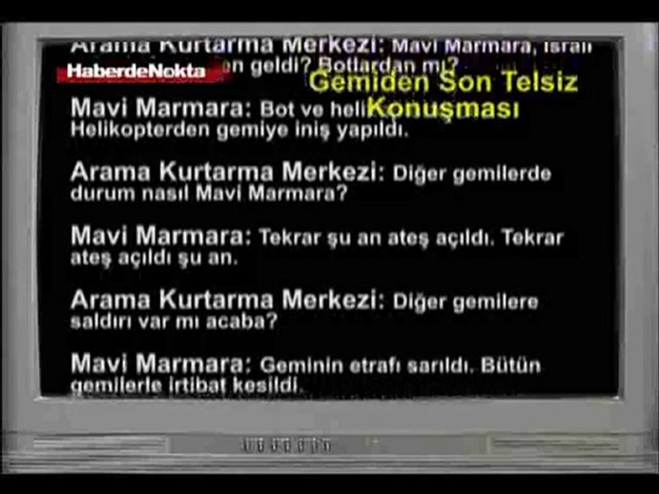 İsrailin Saldırı Yaptığı Gazze Gemisinden Son Telsiz Konuşma