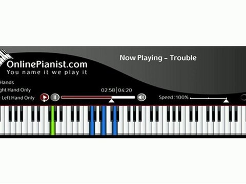 Coldplay Trouble - Piano Tutorial
