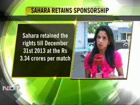 Sahara retains Indian team sponsorship rights