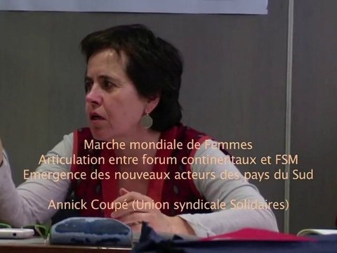 CRID 5. De Mexico au Forum Mondial Social de Dakar en 2011