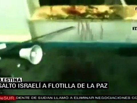 Asalto israelí a flotilla humanitaria en aguas internaciona