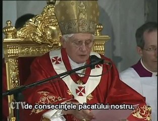 Benedict al XVI-lea: Crucea salvează lumea!