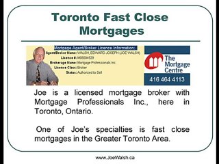 Toronto Fast Mortgage Loans From Private Lendering Sources