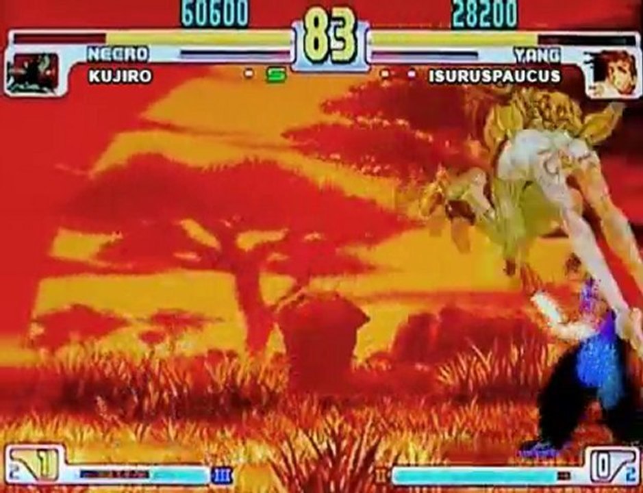 SFIII 3rd Strike - kujiro [ncr] vs isuruspaucus [yan]