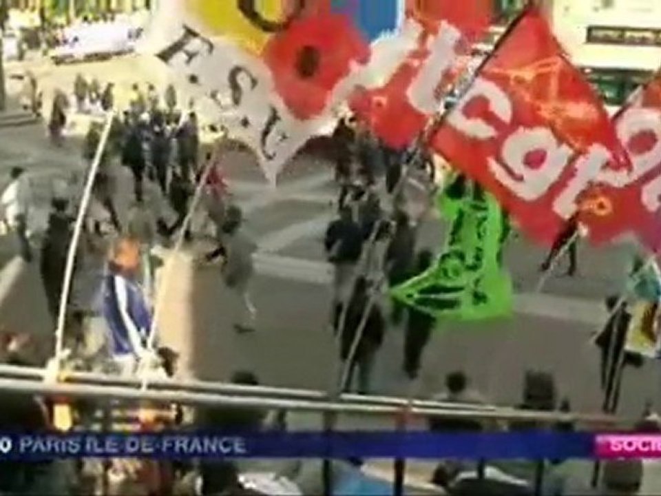 Les Travailleurs Sans Papiers sur les marches de la Bastille
