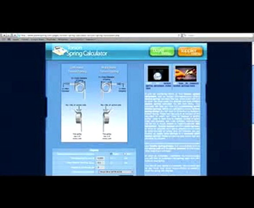 Torsion Spring Calculator Online