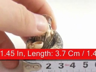 Mammoth Ivory Netsuke -  Seven  Lucky Gods On wooden Bridge