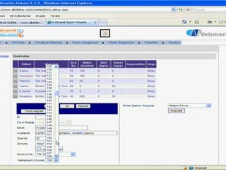 e-dinamik Form oluşturma