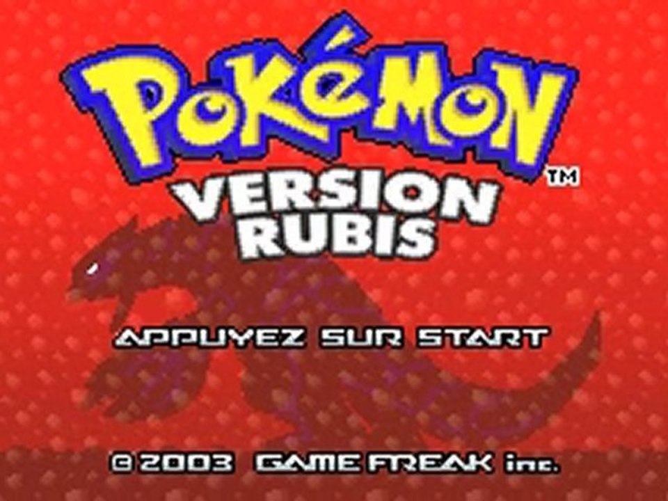 Pokémon Version Rubis Intro