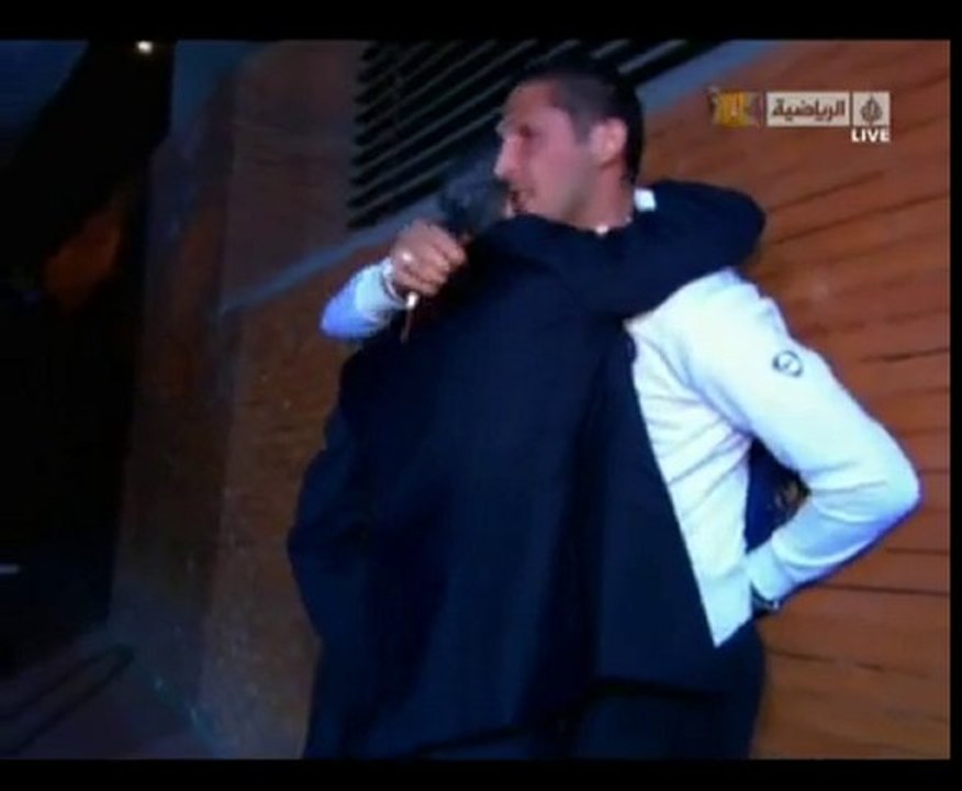 لحظة مؤثرة وداع مورينيو وماتيراتزي الأنترميلانو