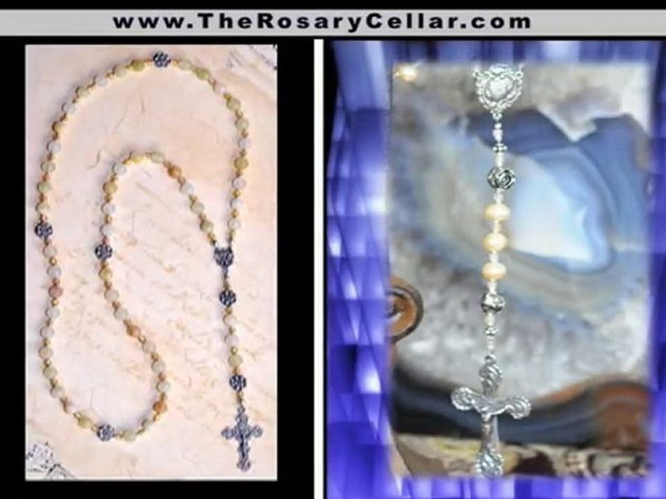 Order Custom Handmade Gold Rosaries and Pearl Rosaries