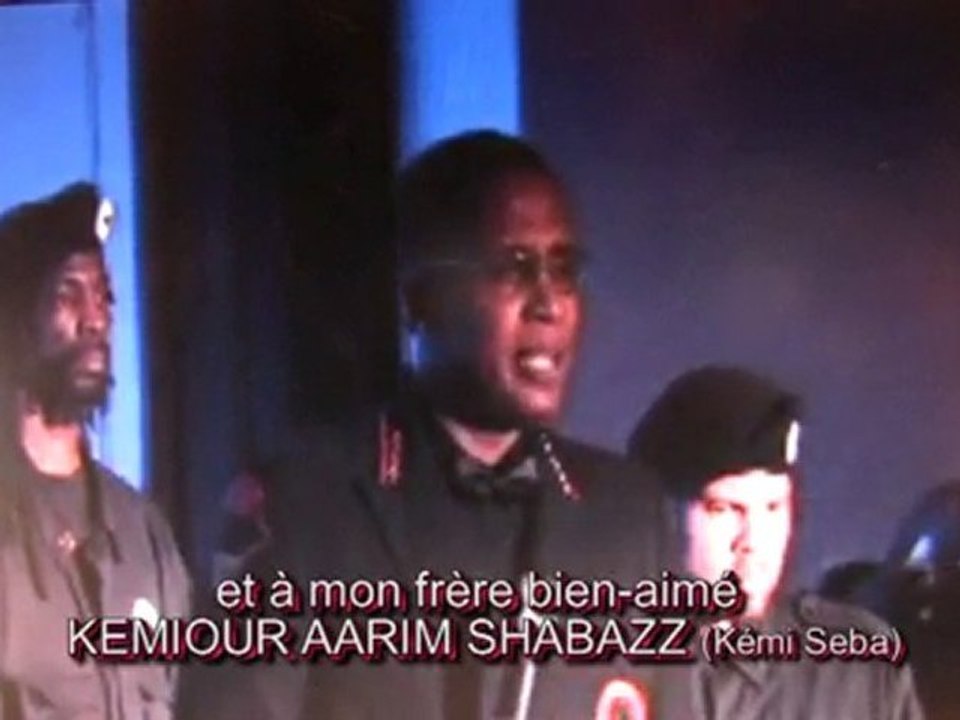 les Noirs des USA  honorent Kemi Seba (Kemiour A. Shabazz)