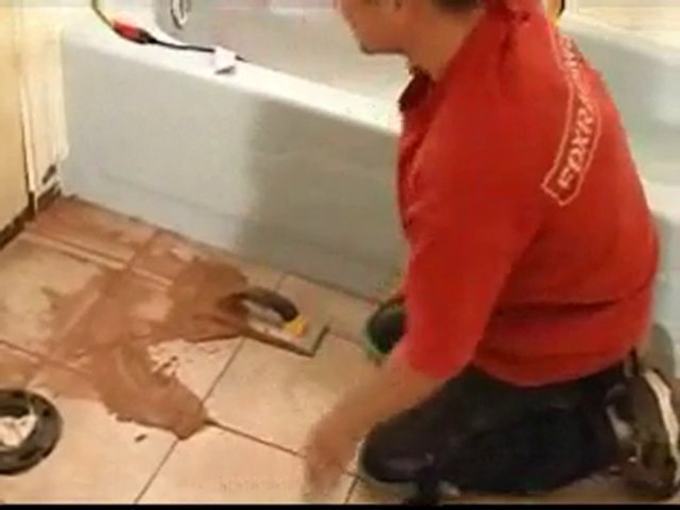 Floor Tile Grouting - Part 4 - Spreading Floor Tile Grout