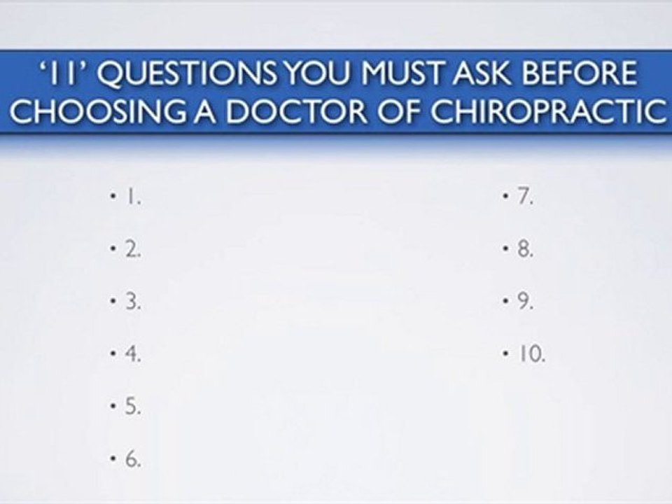 Eau Claire Chiropractor Report