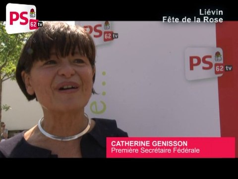 FETE DE LA ROSE A LIEVIN - INTERVIEW DE CATHERINE GENISSON