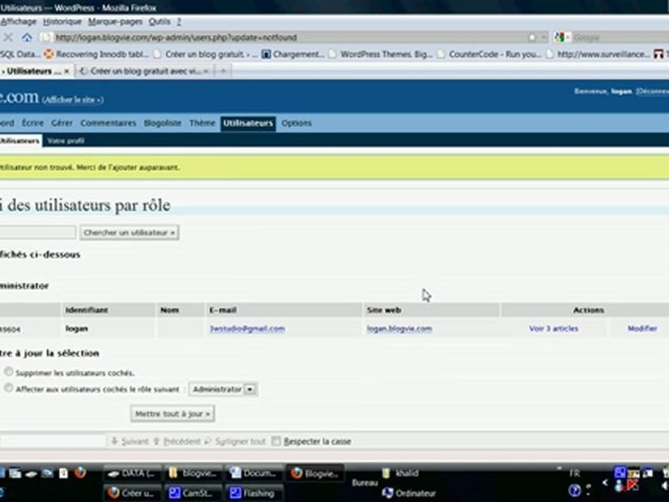 wordpress : ajouter plusieurs utilisateurs