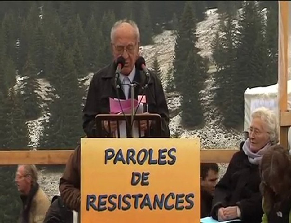 Walter Bassan / Paroles de Résistance / Glières 2010