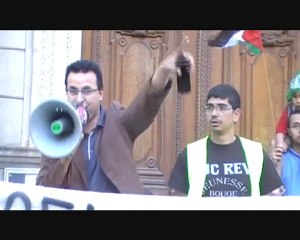 manif palestine contre l'attaque des bateaux humanitaires