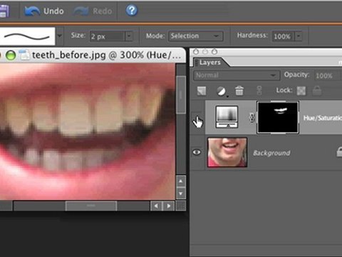 Photoshop Elements Tutorials- Whiten Teeth