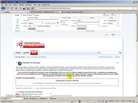 DotNetNuke Tutorial, iFinity Url Master, SEO Friendly Module